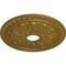 Ekena Millwork Warsaw Ceiling Medallion (Fits Canopies up to 3 1/2"), Hand-Painted Gold, 18"OD x 3 1/2"ID x 1 3/8"P CM18WAGLS - alternate 2